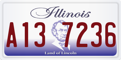 IL license plate A137236
