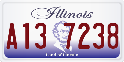 IL license plate A137238
