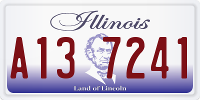IL license plate A137241