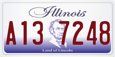 IL license plate A137248