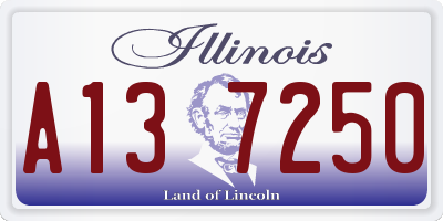 IL license plate A137250