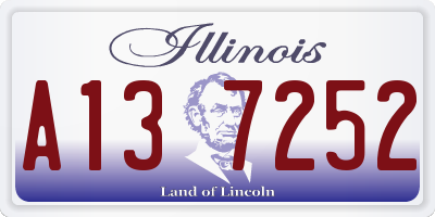 IL license plate A137252