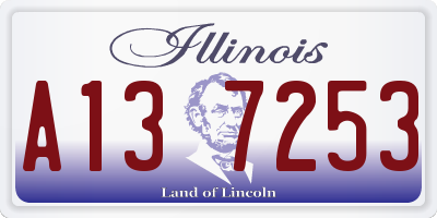 IL license plate A137253