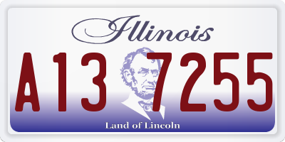 IL license plate A137255