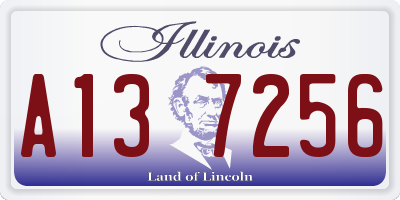 IL license plate A137256