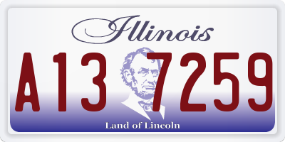 IL license plate A137259