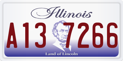 IL license plate A137266