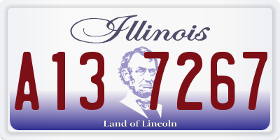 IL license plate A137267