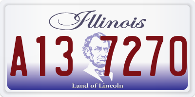 IL license plate A137270