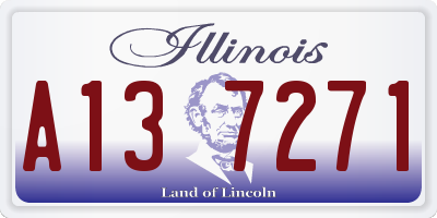 IL license plate A137271