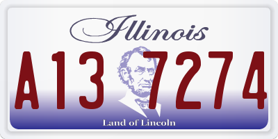 IL license plate A137274