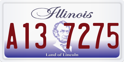 IL license plate A137275