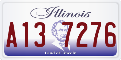 IL license plate A137276