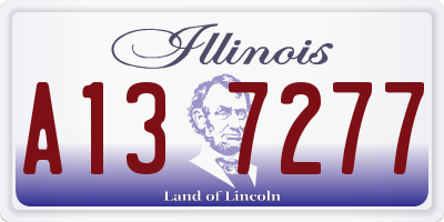 IL license plate A137277