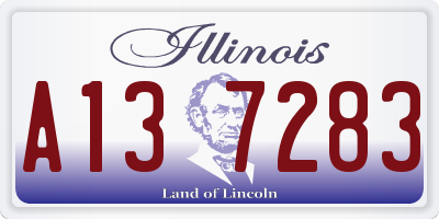 IL license plate A137283