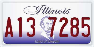 IL license plate A137285