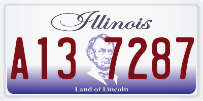 IL license plate A137287