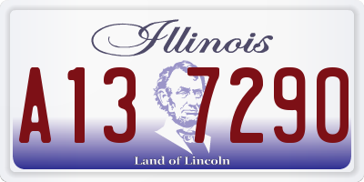 IL license plate A137290