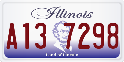 IL license plate A137298