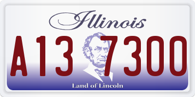 IL license plate A137300