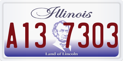IL license plate A137303