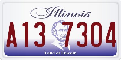 IL license plate A137304