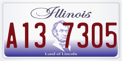 IL license plate A137305