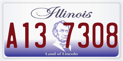 IL license plate A137308