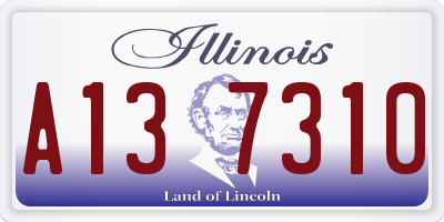 IL license plate A137310