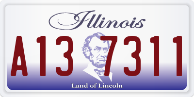 IL license plate A137311
