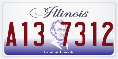 IL license plate A137312