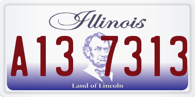 IL license plate A137313