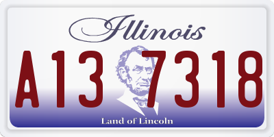 IL license plate A137318