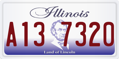 IL license plate A137320