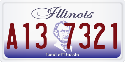 IL license plate A137321