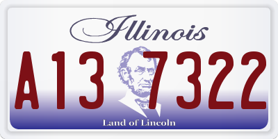 IL license plate A137322
