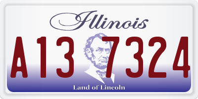 IL license plate A137324