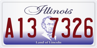 IL license plate A137326