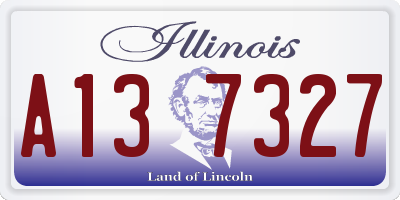IL license plate A137327