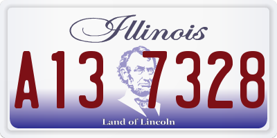 IL license plate A137328