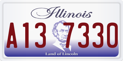 IL license plate A137330