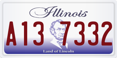 IL license plate A137332