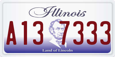 IL license plate A137333