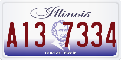 IL license plate A137334