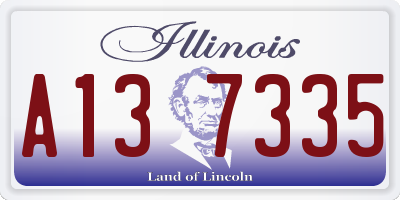 IL license plate A137335