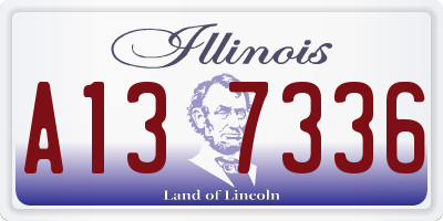 IL license plate A137336