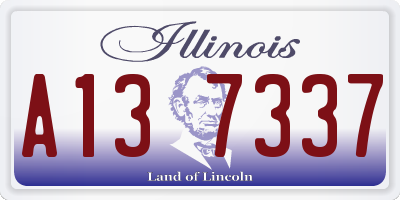 IL license plate A137337