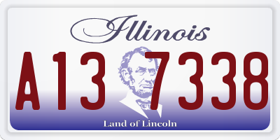 IL license plate A137338
