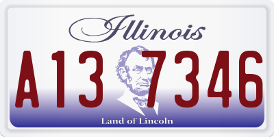 IL license plate A137346