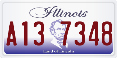IL license plate A137348